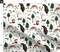 Woodland Animals Forest Deer Trees Bunny Bear Nursery Custom Printed Fabric by Spoonflower Various Fabrics by the Yard or Fat Quarter